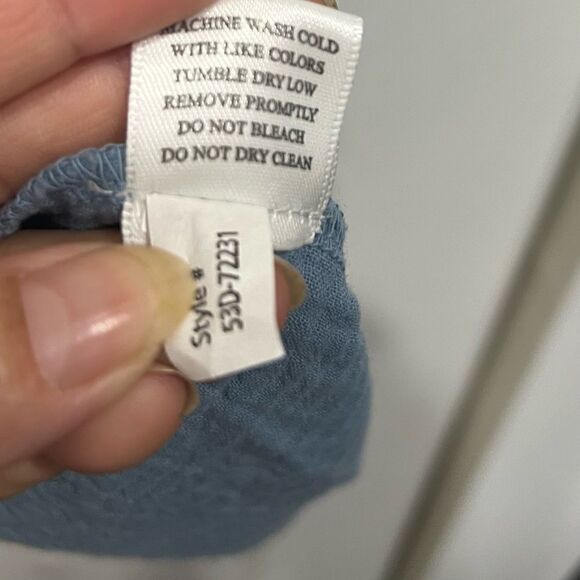 Bobi Los Angeles spaghetti straps river dress size XL 100% cotton - Picture 7 of 9